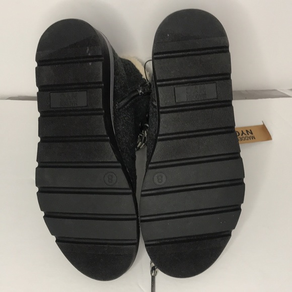 NWT MADDEN NYC Comfort Foam Hiker Wedge Gray Boots - Picture 7 of 9